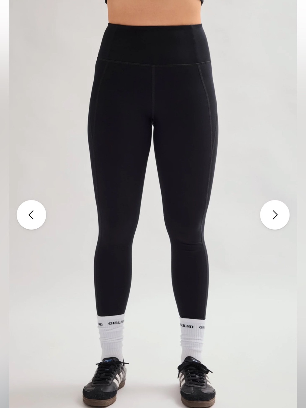 Girlfriend Collective Black Compressive High-Rise Legging | Size Small